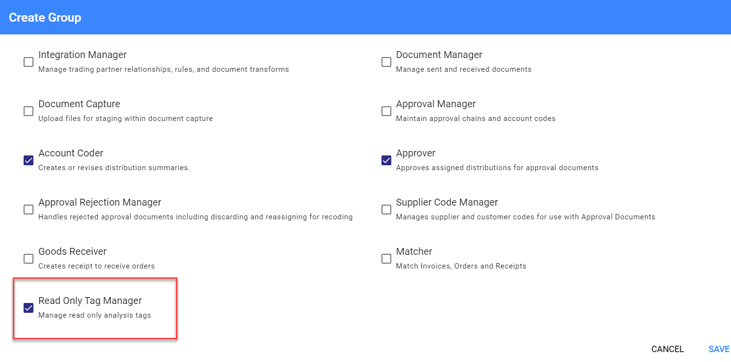 Read Only Tag Manager role