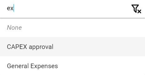 Approval Chain Drop-Down List